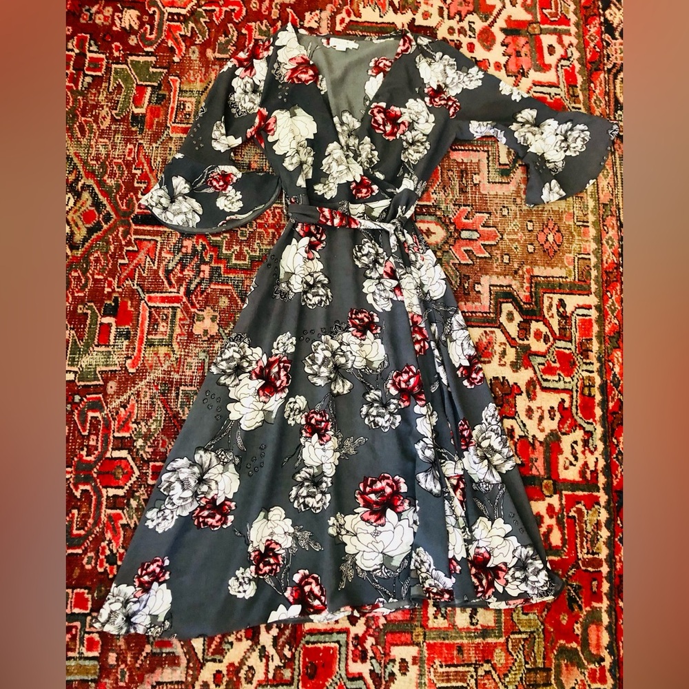 Molly Bracken faux wrap dress, size M
